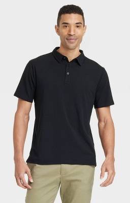 Goodfellow & Co. Men's Comfort Wear Polo Shirt, XL, Black