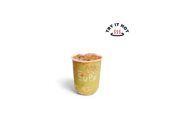 White Chocolate Pistachio Mocha Boba