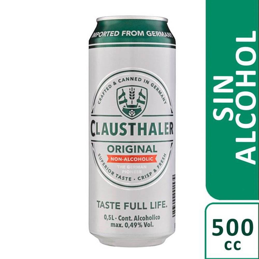 Clausthaler cerveza sin alcohol classic (lata 500 ml)