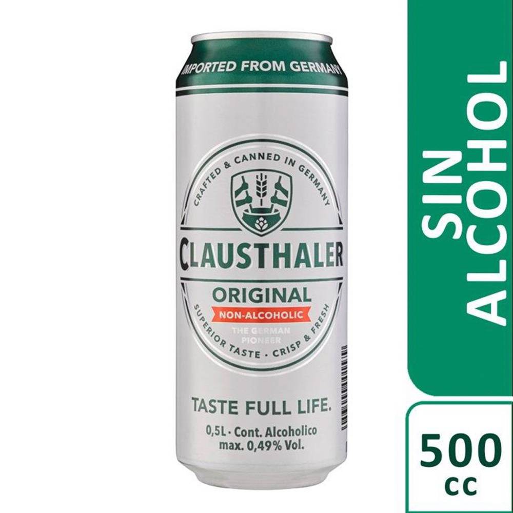 Clausthaler · Cerveza sin alcohol classic (500 ml)