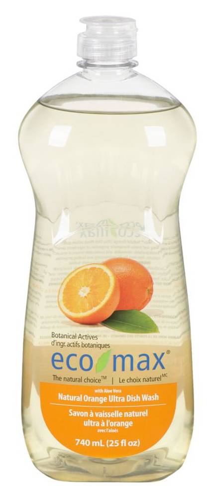 Eco-Max Ultra Dish Wash, Orange (740 ml)