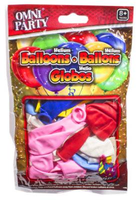 Omni Balloon Helium 9 Inches - 18 Count