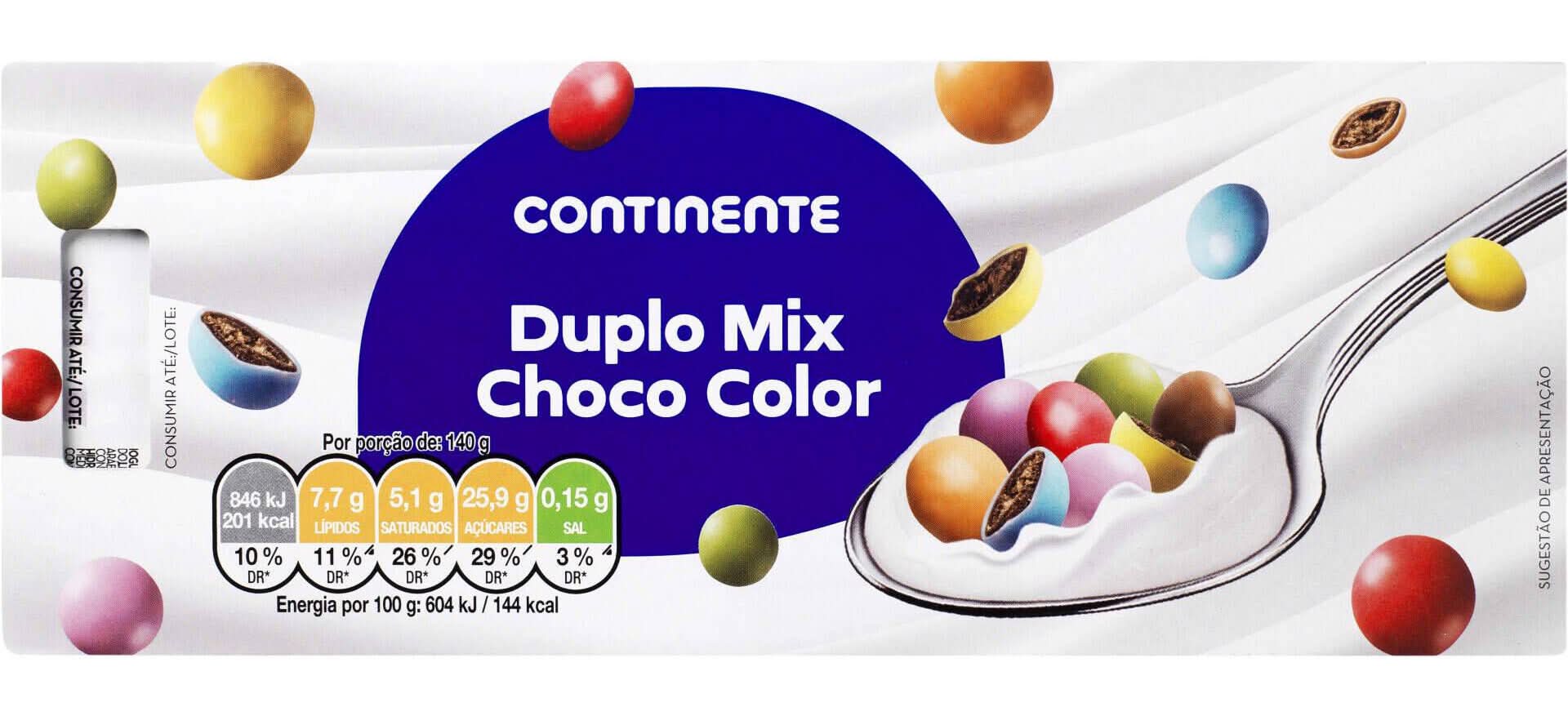 Iogurte Duplo Mix Choco Color Infantil Continente (emb. 560 gr (4 un))