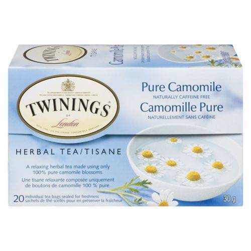 Twinings tisane à la camomille pure (20 sachets, 30 g) - pure camomile herbal tea (20 ea)