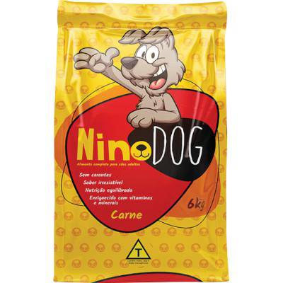 Nino dog ração seca para cães adulto sabor carne (6kg)