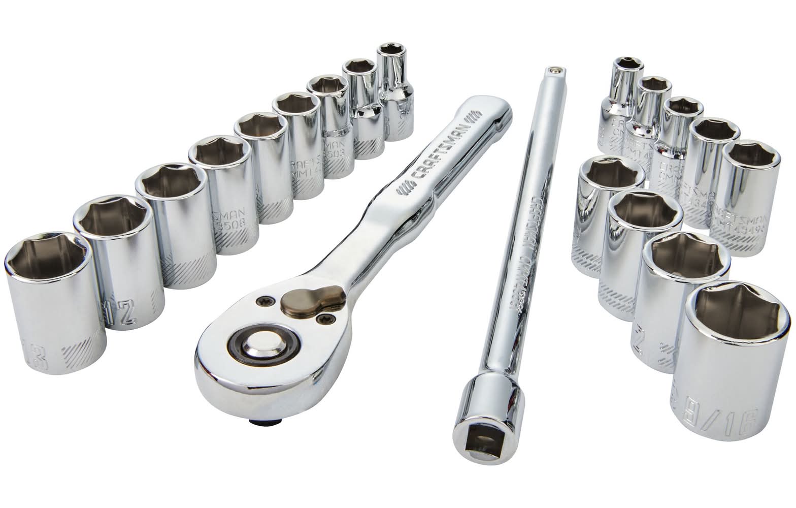 CRAFTSMAN VERSASTACK 20 -Piece Metric and standard (SAE) Mechanics Tool Set with Hard Case