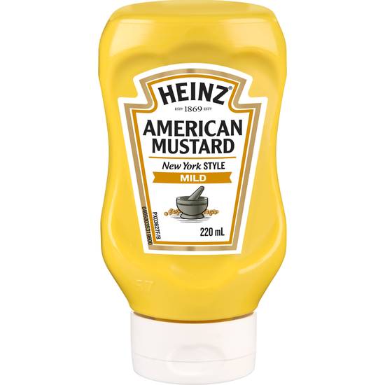 Heinz American Mustard For Sausages & Hot Dogs 220ml