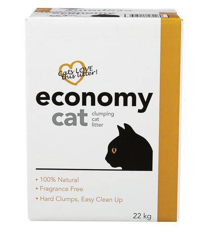 Economy cat litière agglomérante pour chats (22 kg) - clumping cat litter (22 kg)