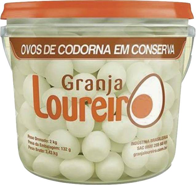 Granja Loureiro · Ovos de codorna em conserva (3,43 kg)