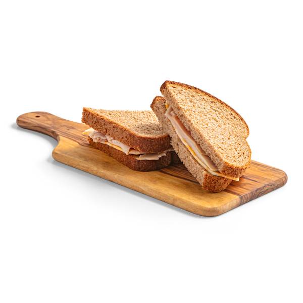 Mealtime Mesquite Smoked Turkey Breast and Colby Jack on Wheat Bread