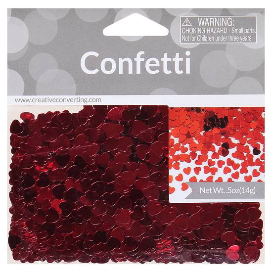 Creative Converting Heart Confetti (red)