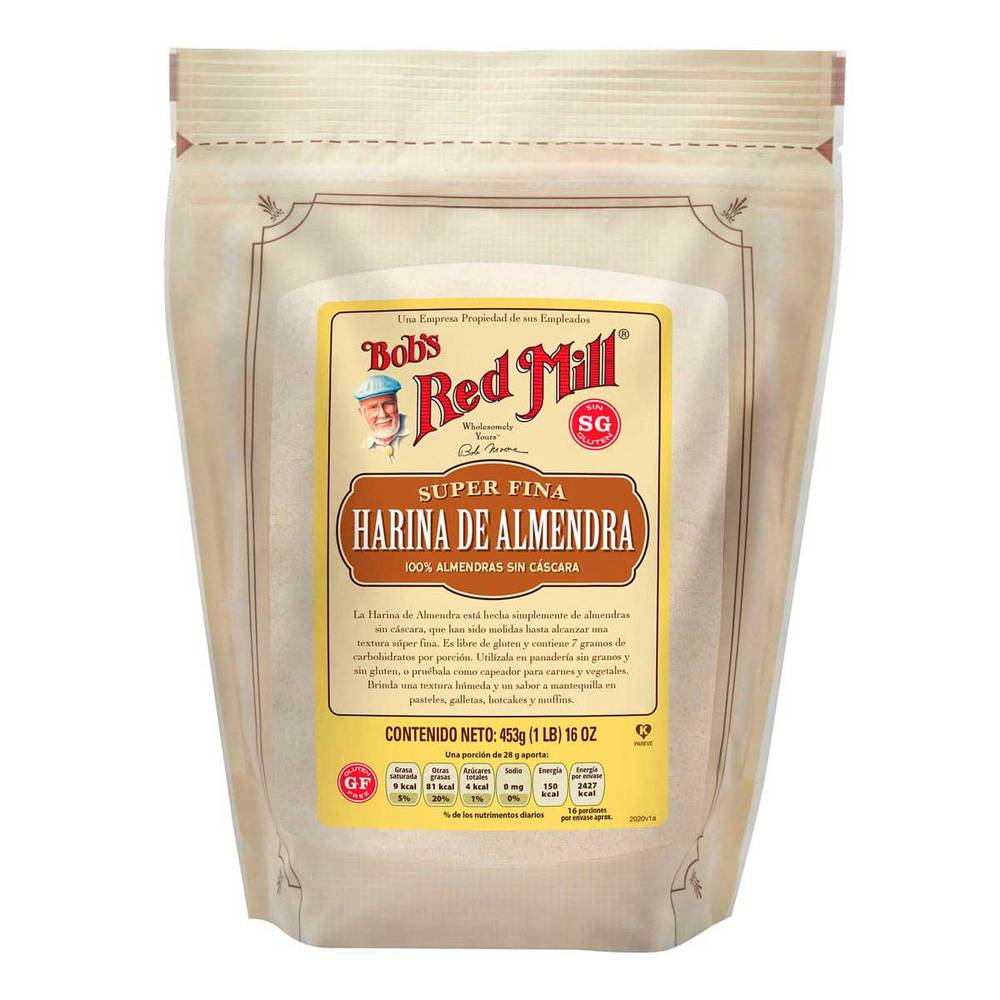 Bob's red mill harina de almendra sin gluten  (453 g)