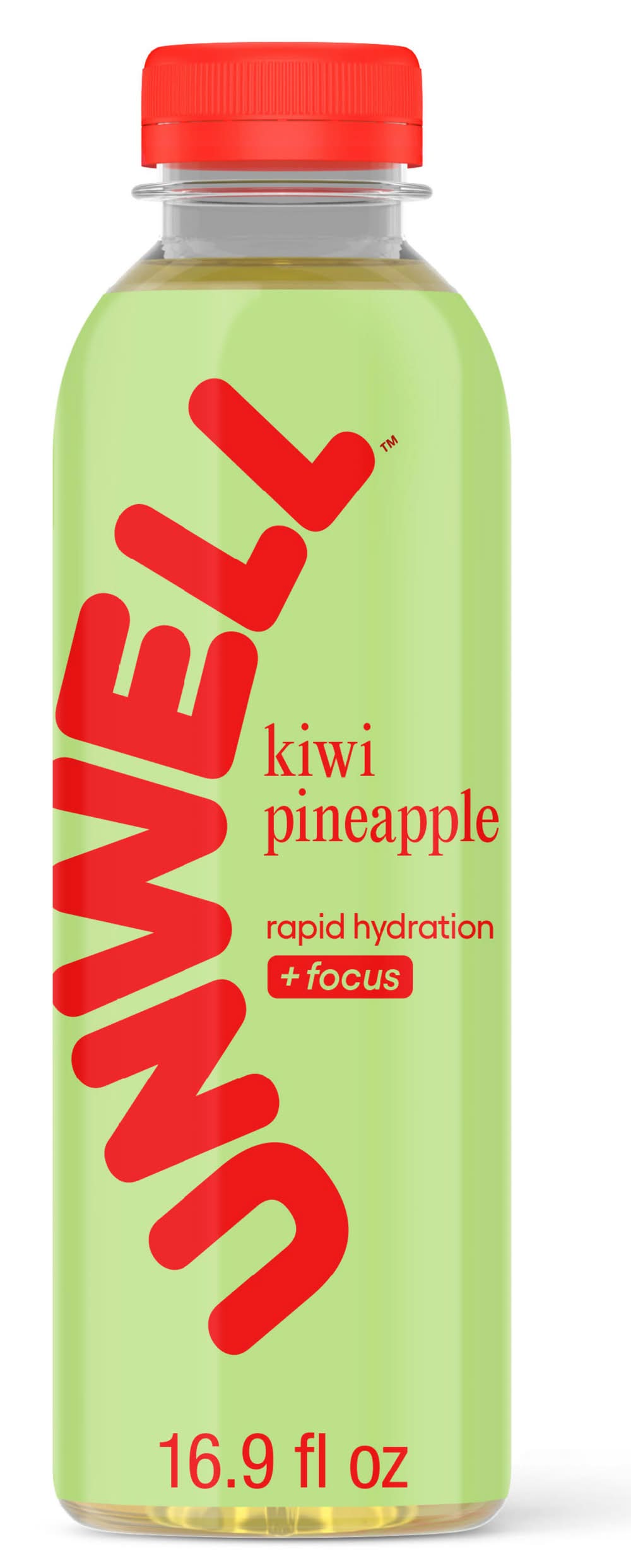 unwell Rapid Hydration & Focus Electrolyte Drink, Kiwi Pineapple (16.9 fl oz)