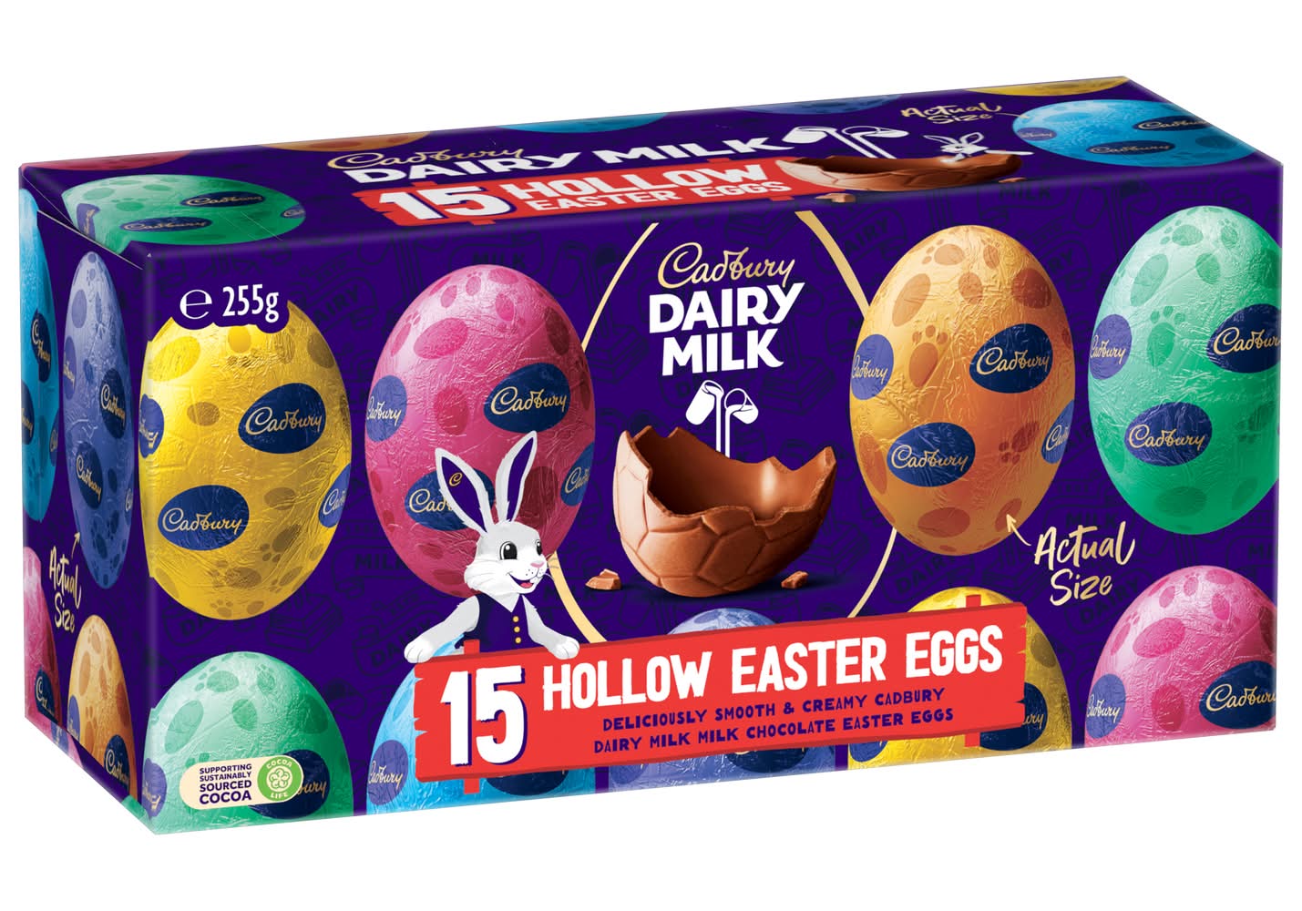 Cadbury Dairy Milk Hollow Easter Eggs (255g, 15 pack)