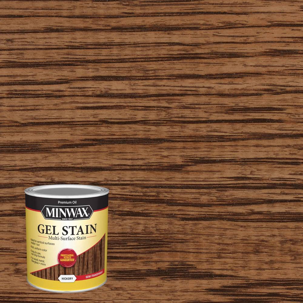 Minwax Gel Stain Oil-based Hickory Semi-transparent Interior Stain (1-quart) | 661000000