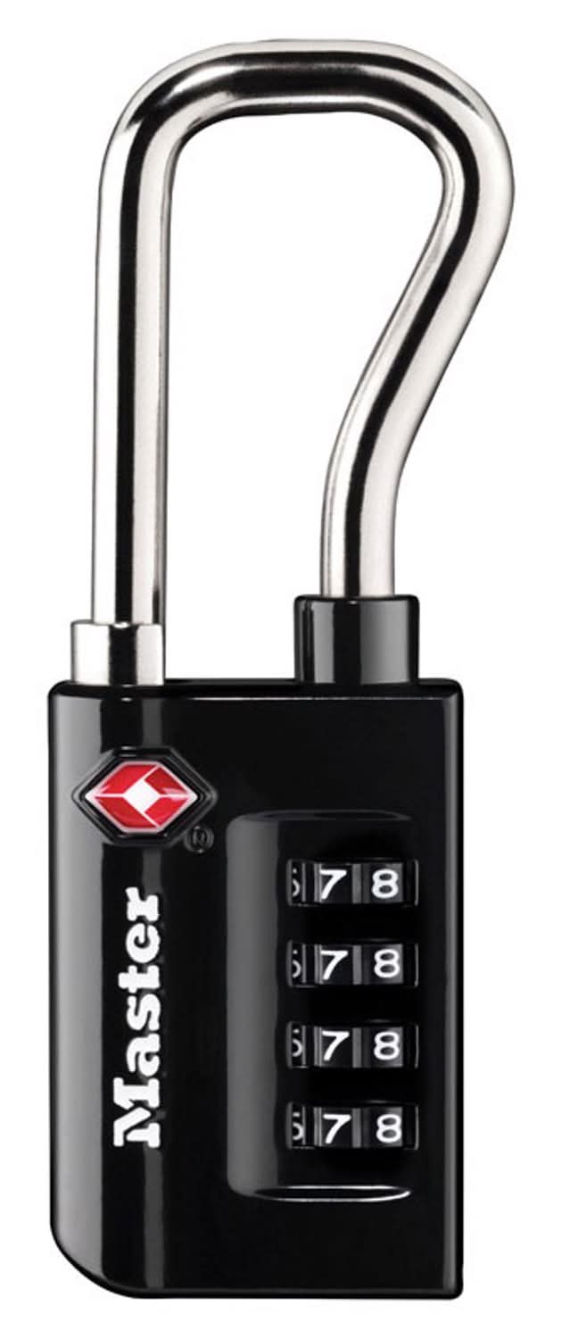 Master Lock 1-5/16 In. W Steel 4-Dial Combination Luggage Lock