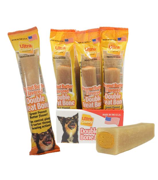 Ultra Chewy Peanut Butter Flavor Double Treat Bones