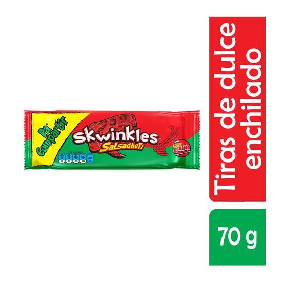 Skwinkles tiras de dulce enchilado salsagheti