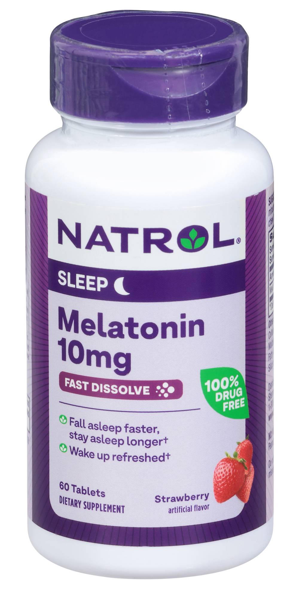 Natrol Melatonin Sleep 10 mg Tablets, Strawberry (60 ct)