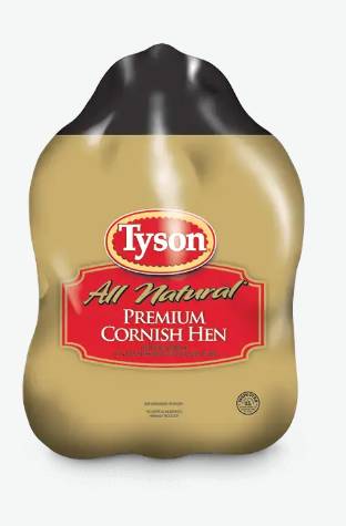 Tyson - Cornish Hen - 24 oz (1 Unit per Case)