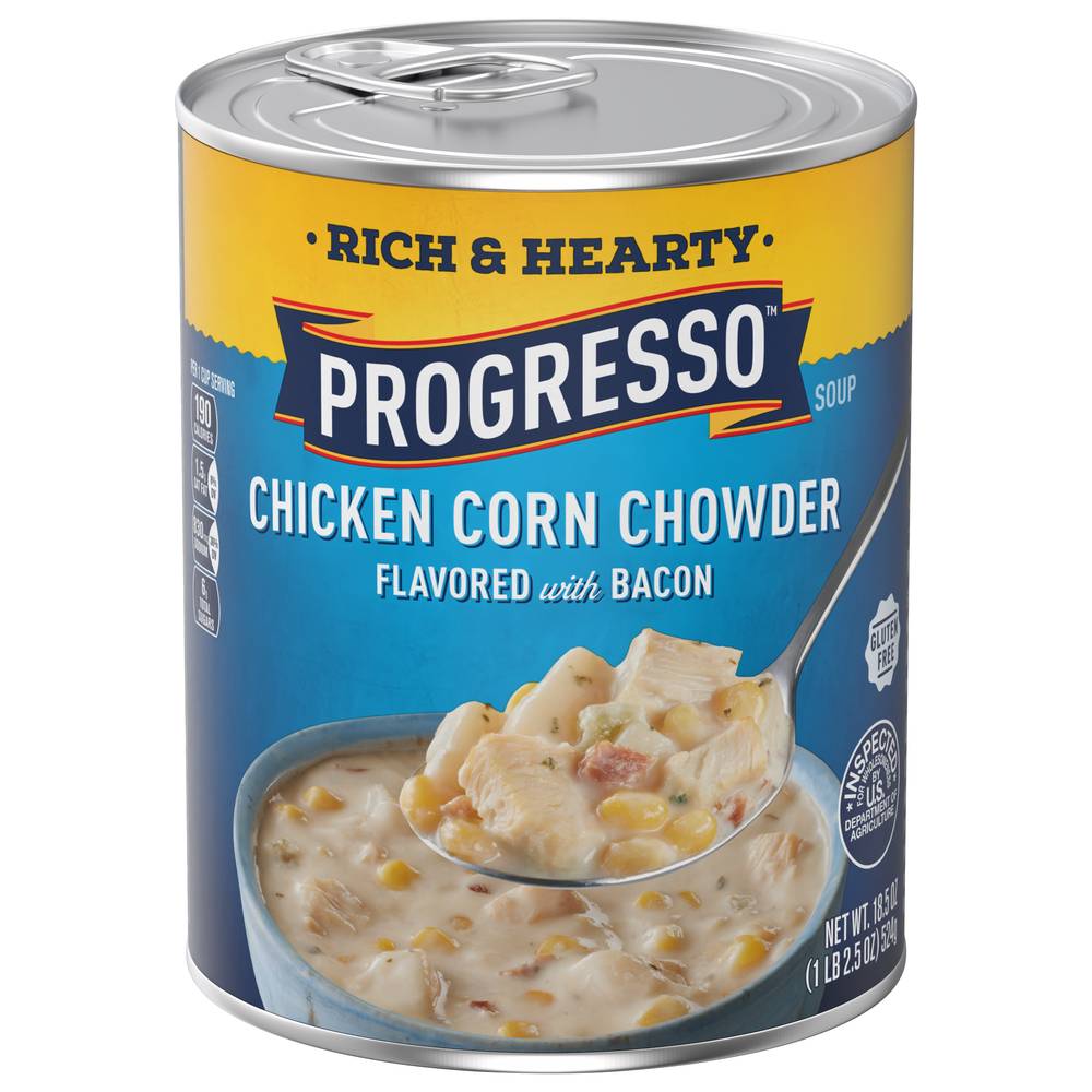 Progresso Rich & Hearty Chicken Corn Chowder Soup With Bacon (1.16 lbs)