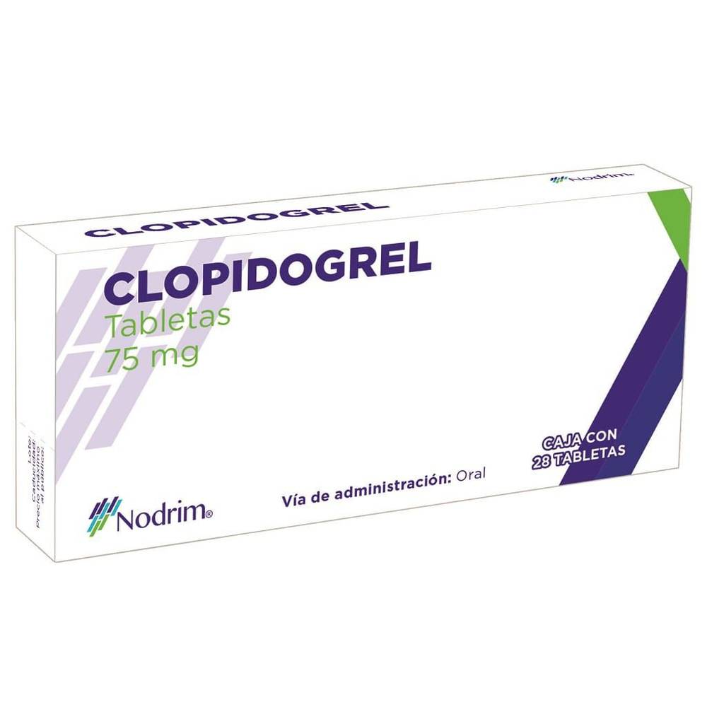 NODRIM CLOPIDROGEL 75 MG 28 TAB