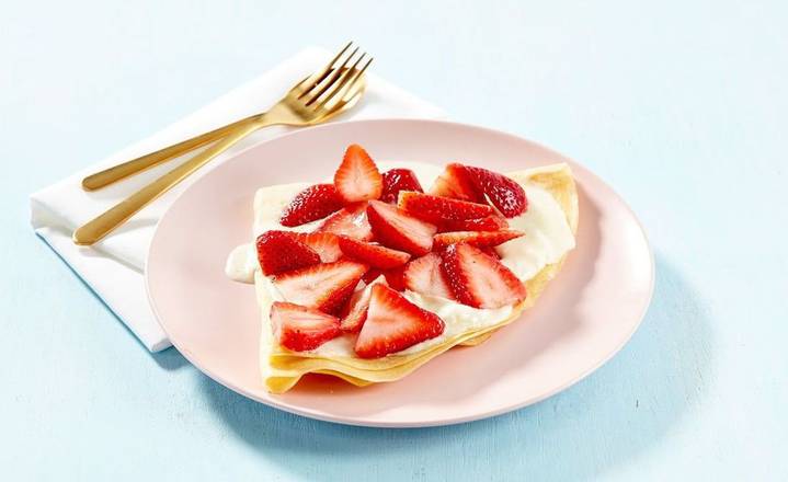 Strawberry and Cream Cheese Crepe