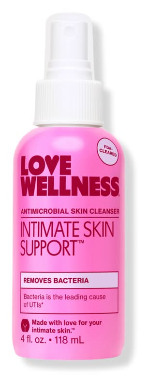 Love Wellness Intimate Skin Support: Antimicrobial Skin Cleanser 4 oz