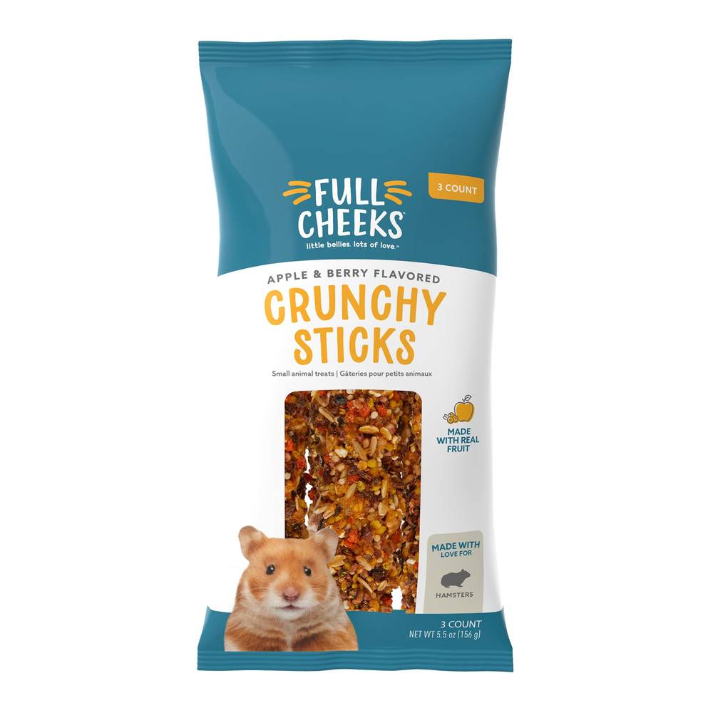 Full Cheeks™ ™ Hamster Crunchy Sticks - Apple & Berry (Flavor: Apple & Berry)