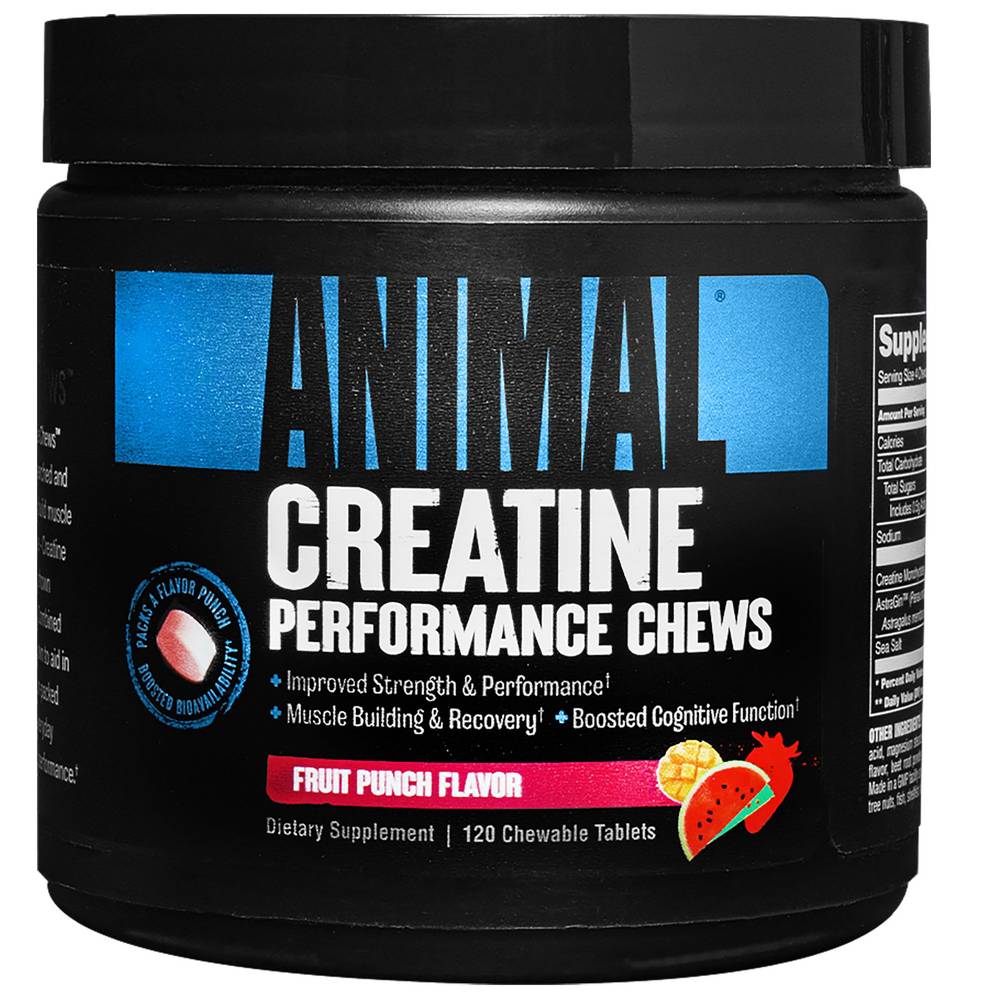 Animal Creatine Chews (120 ct) (fruit punch)