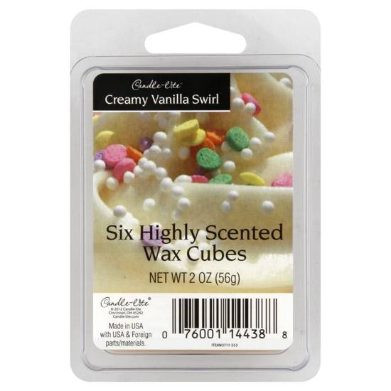 Candle Lite Wax Cubes Creamy Vanilla Swirl (2 oz)