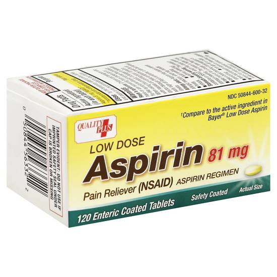 Quality Plus Aspirin Pain Reliever