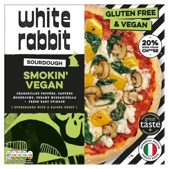 White Rabbit Sourdough the Smokin' Vegan Pizza