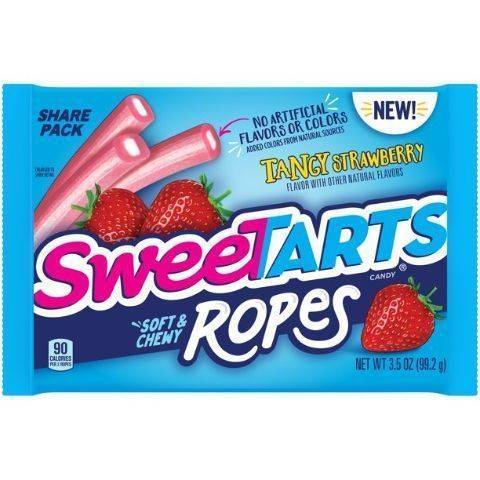 SweeTarts Tangy Strawberry Soft & Chewy Ropes Candy 3.5oz Bag