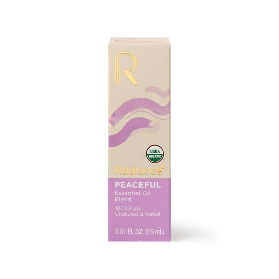 Radiance 100% Organic Essential Oil Blend Peaceful, 0.51 OZ