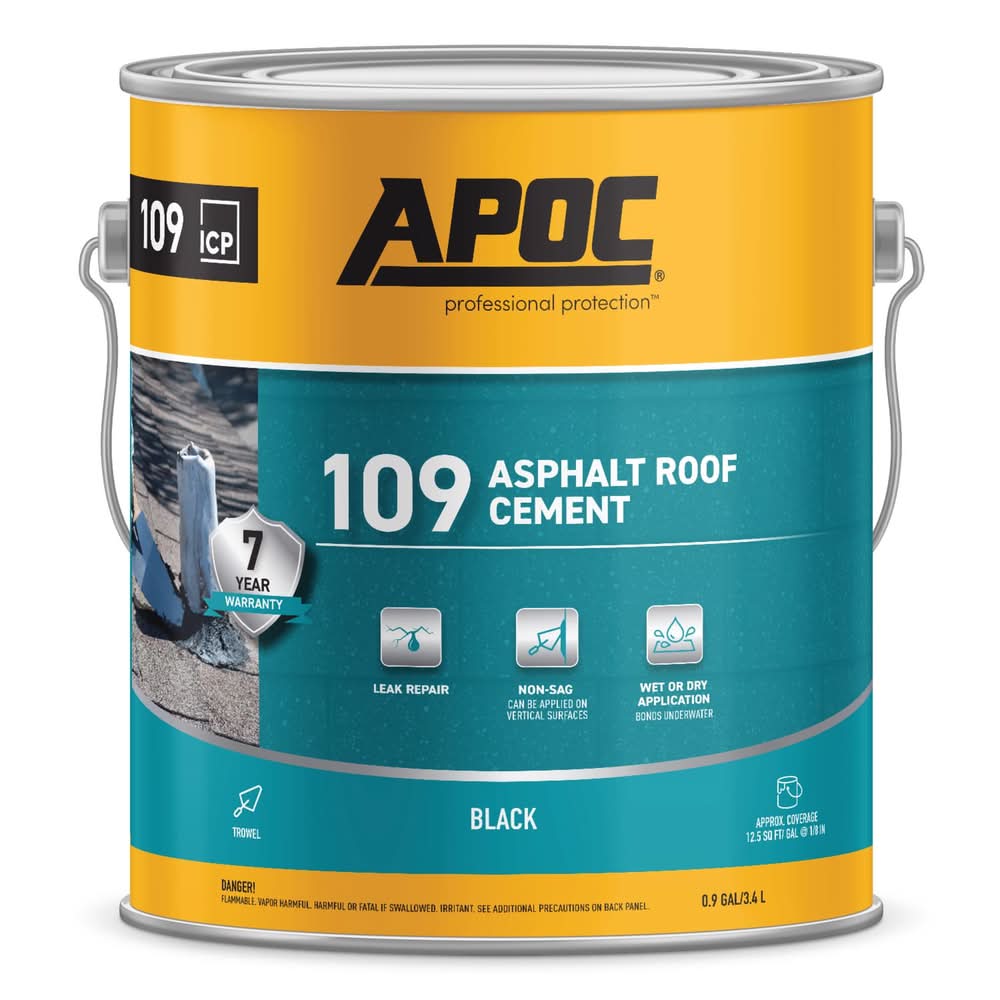 Apoc Black Asphalt Roof Cement 1 Gal