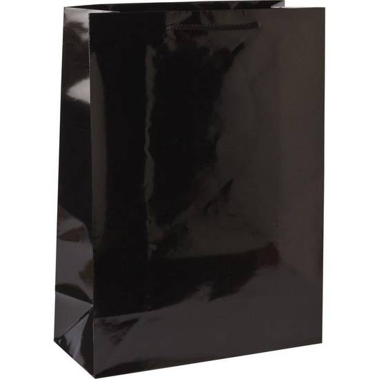 Extra Large Black Gift Bag, 12.5in x 17inA