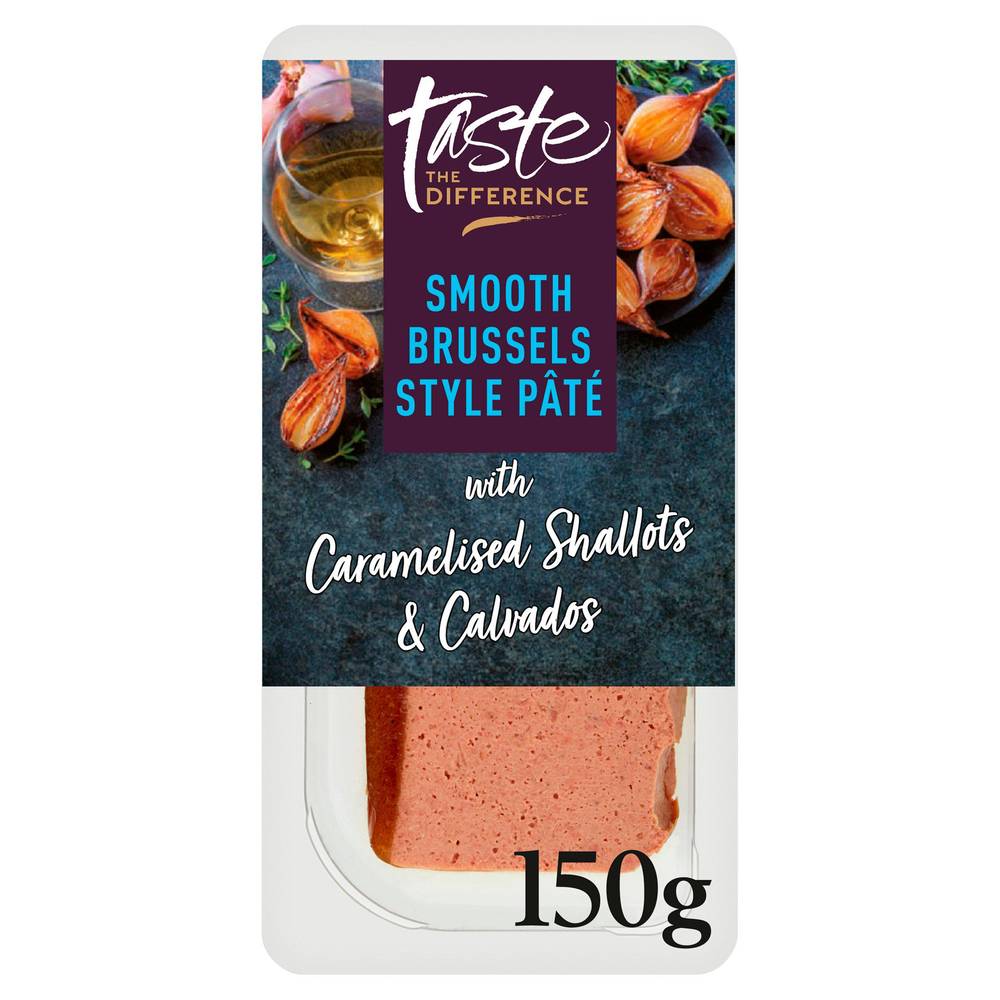 Sainsbury's Taste the Difference Smooth Brussels Style Pate With Caramelised Shallots & Calvados (150g)