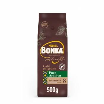 Café grano natural arábica cultivo sostenible Nestlé Bonka 500 g.