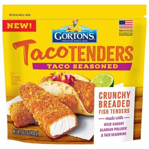 Gorton's Crunchy Breaded Seasoned Fish Tenders, Taco (16.2 oz)
