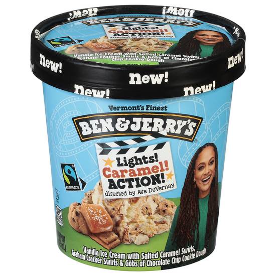 Ben & Jerry's Lights Caramel Action! Vanilla Ice Cream