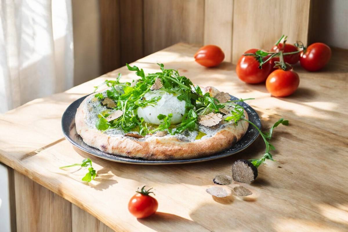 🍕🍶Pizza Tartuffa 🧀🍀