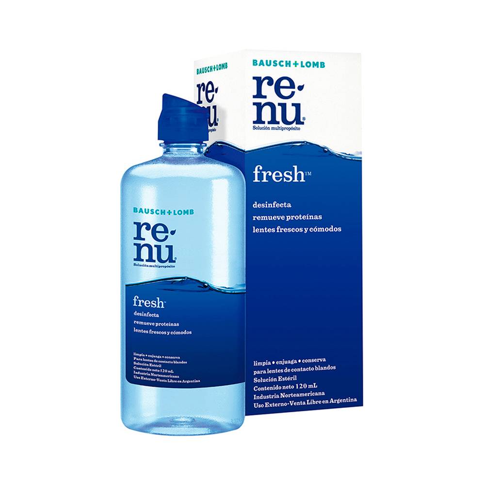 Bausch + lomb re-nu fresh solución estéril para lentes de contacto (botella 120 ml)