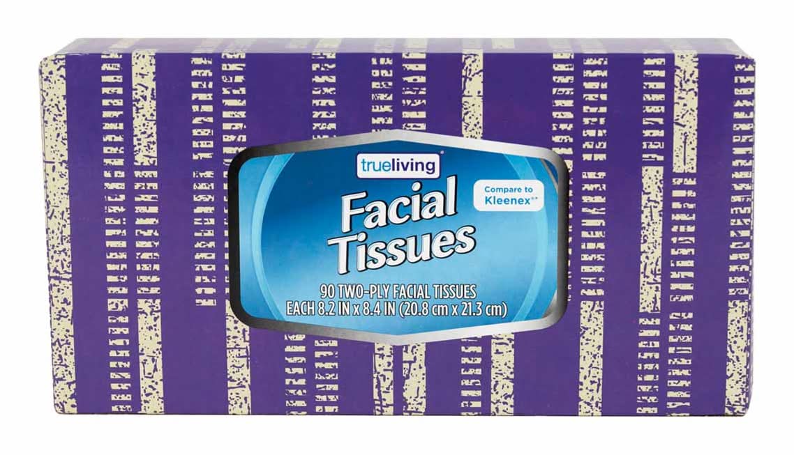 Trueliving Facial Tissues 90 Ct