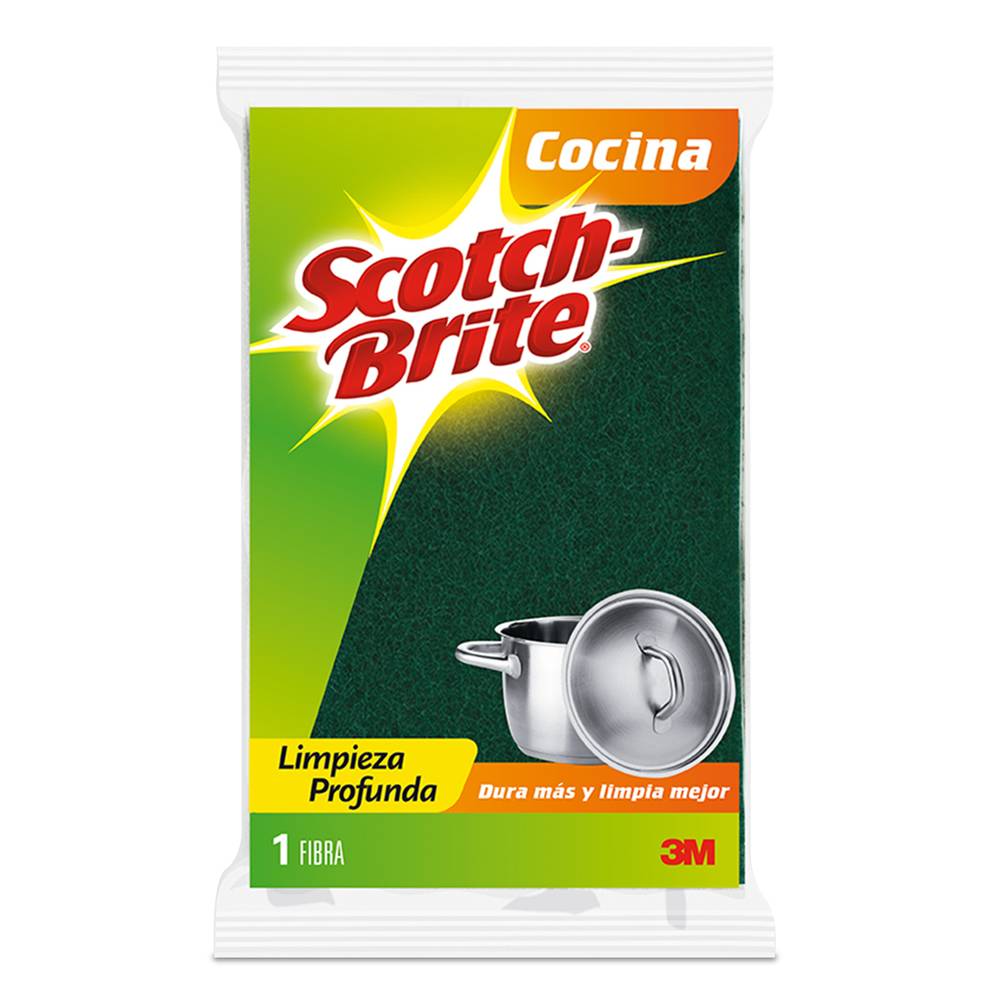 Scotch-brite fibra aroma limón (1 pieza)