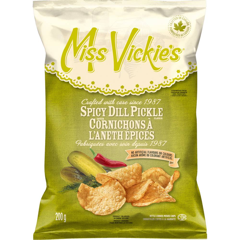 Miss Vickie's Spicy Dill Pickle Chips (200 g)