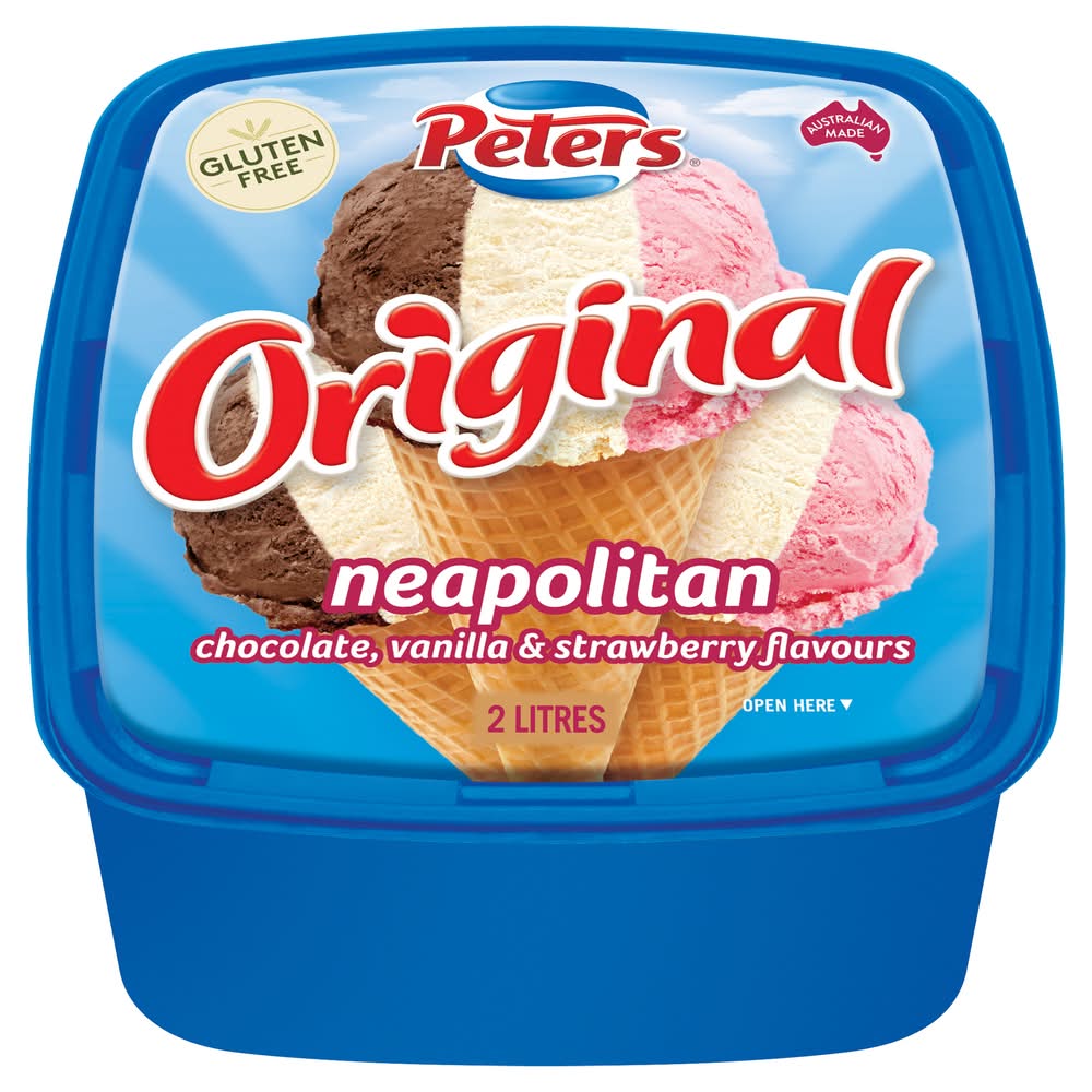 Peters Gluten Free Original Ice Cream, Neapolitan (2L)