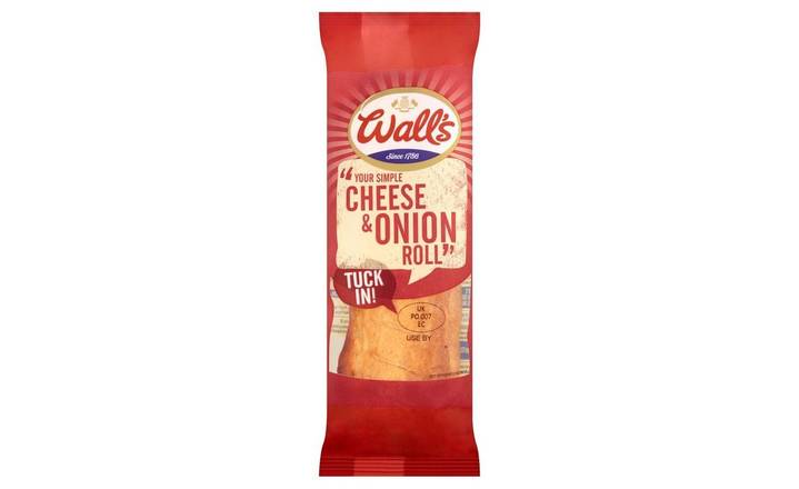 Wall's Your Simple Cheese & Onion Roll 130g (374089) 