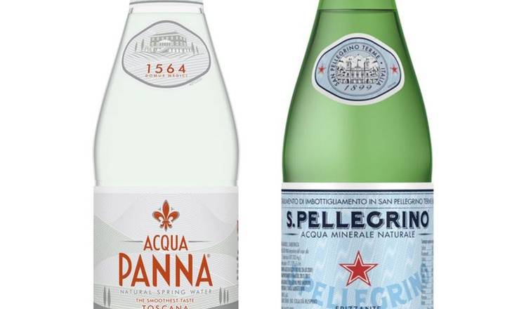 San Pellegrino/ Aqua Panna water