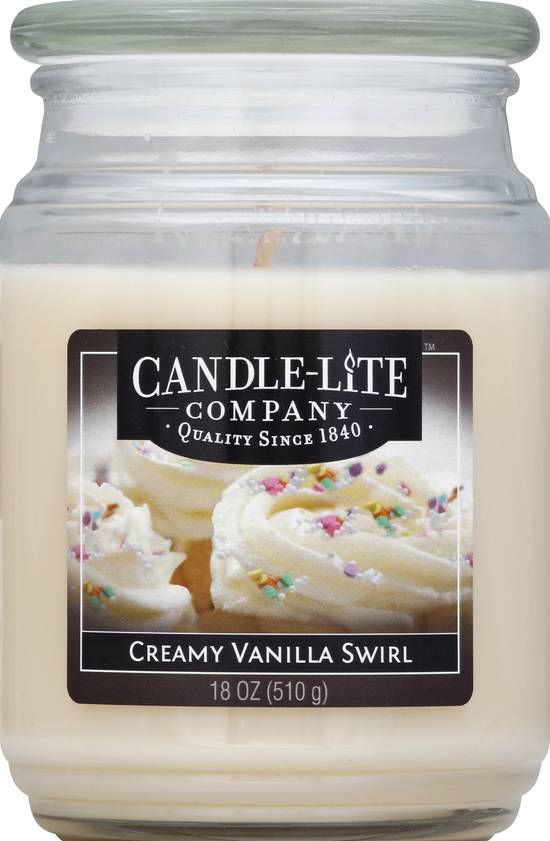 Candle Lite Company Creamy Vanilla Swirl Candle